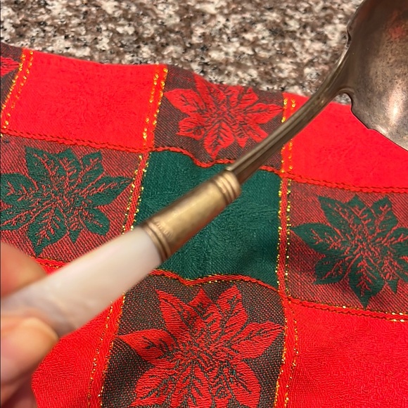 Sterling Silver and pearl Serving spoon - Picture 10 of 10